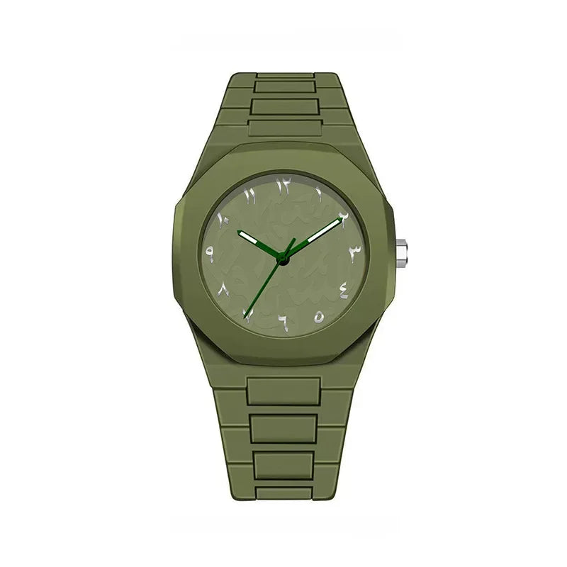 Hot Sale Mens Womens Simple Classic Watch Plastic Strap Quartz Watches Exquisite Business Round Dial Wristwatch Men Clock Gifts