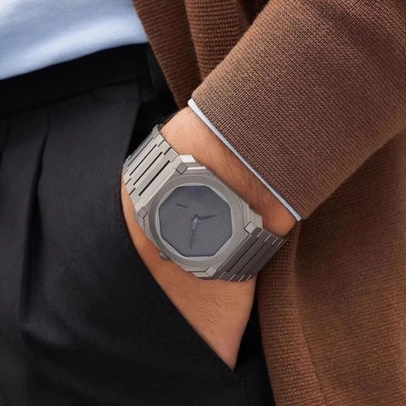 Square Man Watch Simple Luxury Casual Sports Date Weeks Waterproof Luminous Quartz Watches for Men Reloj Hombre